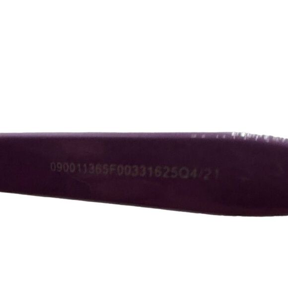 Plastic cat eye sunglasses black & purple frame - Picture 6 of 11